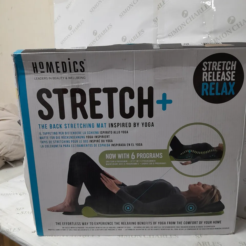 BOXED HOMEDICS STRETCH + THE BACK STRETCHING YOGA MAT INSPIRED BY YOGA