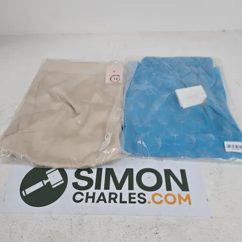 APPROXIMATELY 40 TAMSY TROUSERS IN BEIGE & BLUE 