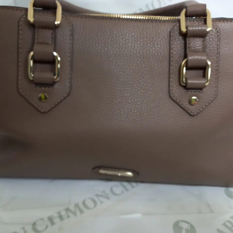 RUTH LANGSFORD  HAND BAG IN CHOCOLATE BROWN