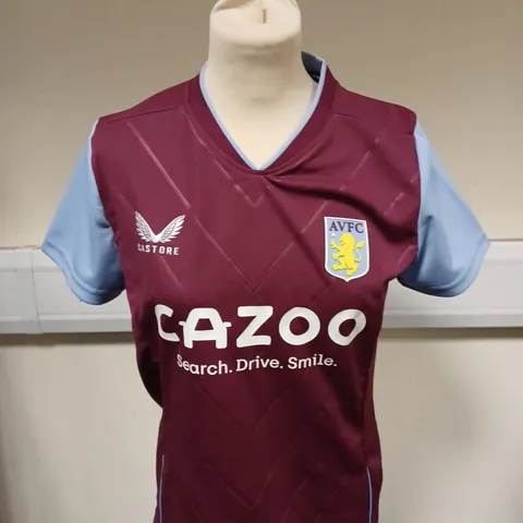 CASTORE ASTON VILLA FOOTBALL CLUB KIT 2022-2023 HOME - SIZE 12 