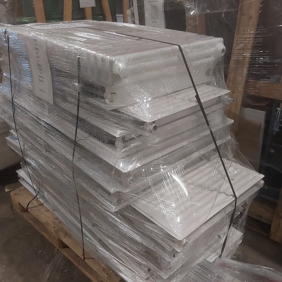 PALLET CONTAINING APPROXIMATELY 13x BRANDED COLUMN & CONVECTOR RADIATORS