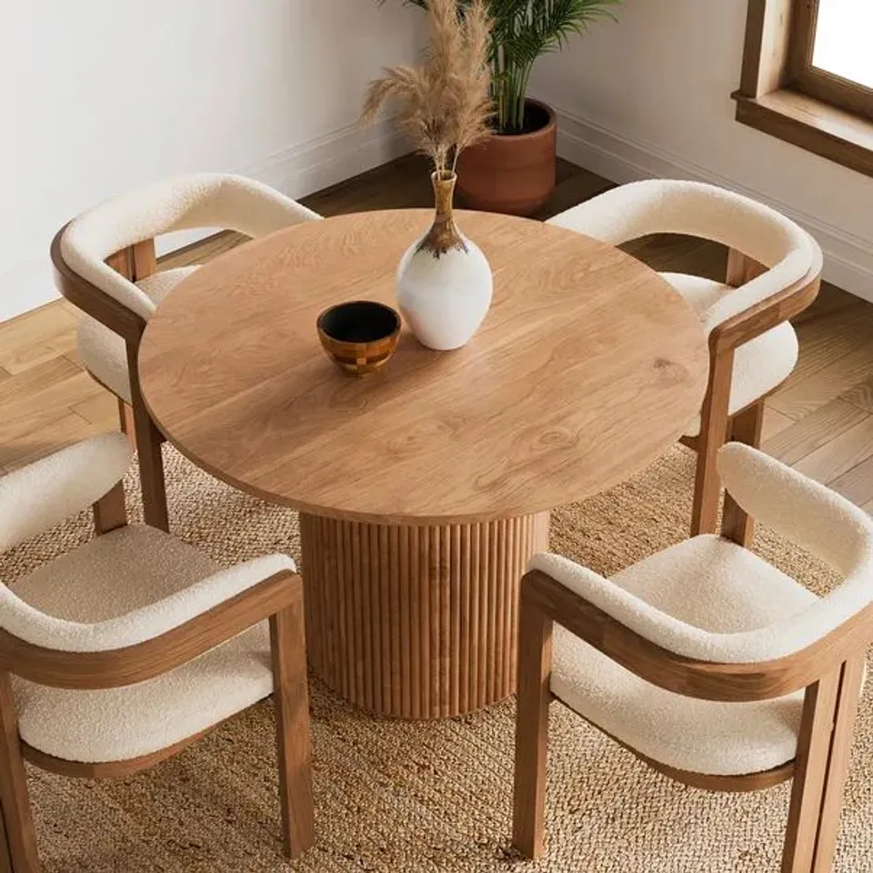 BOXED AMARI ROUND DINING TABLE (1 BOX)