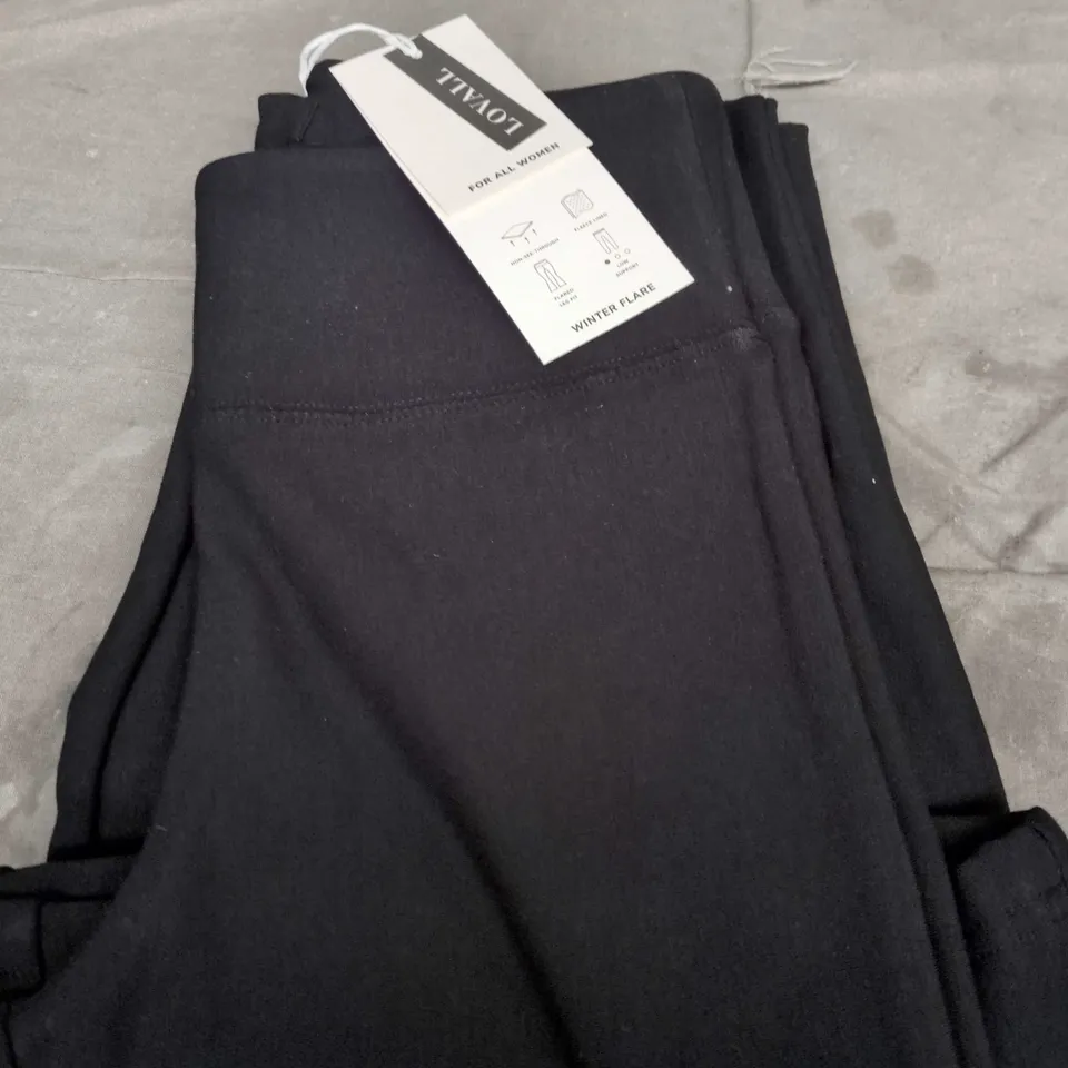 WINTER FLARE LEGGINGS - BLACK, XS