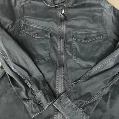 STONE ISLAND ZIP-UP JACKET IN NAVY SIZE UNSPECIFIED