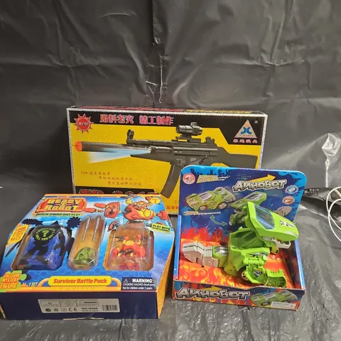 BOX OF APPROXIMATELY 10 ASSORTED KIDS TOYS TO INLCUDE
