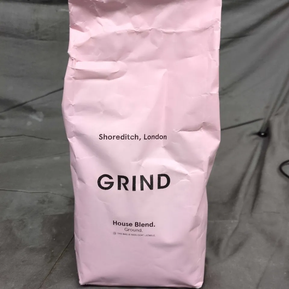 GRIND HOUSE BLEND COFFEE – PINK PAPER BAG, SHOREDITCH, LONDON 1KG