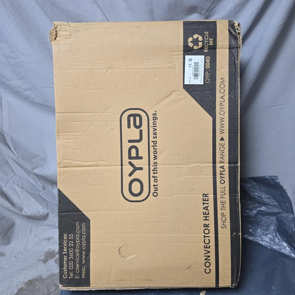 OYPLA ELECTRICAL 2KW FREE STANDING CONVECTOR HEATER BOXED
