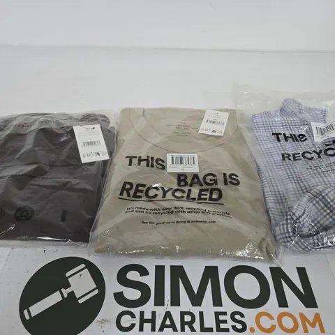 APPROXIMATELY 15 ASSORTED CLOTHING ITEMS IN VARIOUS SIZES, COLOURS & STYLES