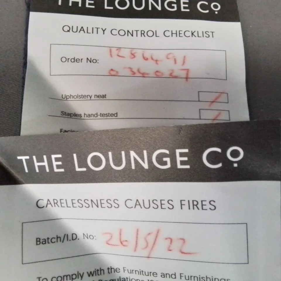 QUALITY BRITISH DESIGNER LOUNGE Co. FOUR SEATER SOFA PLUSH BLUE FABRIC