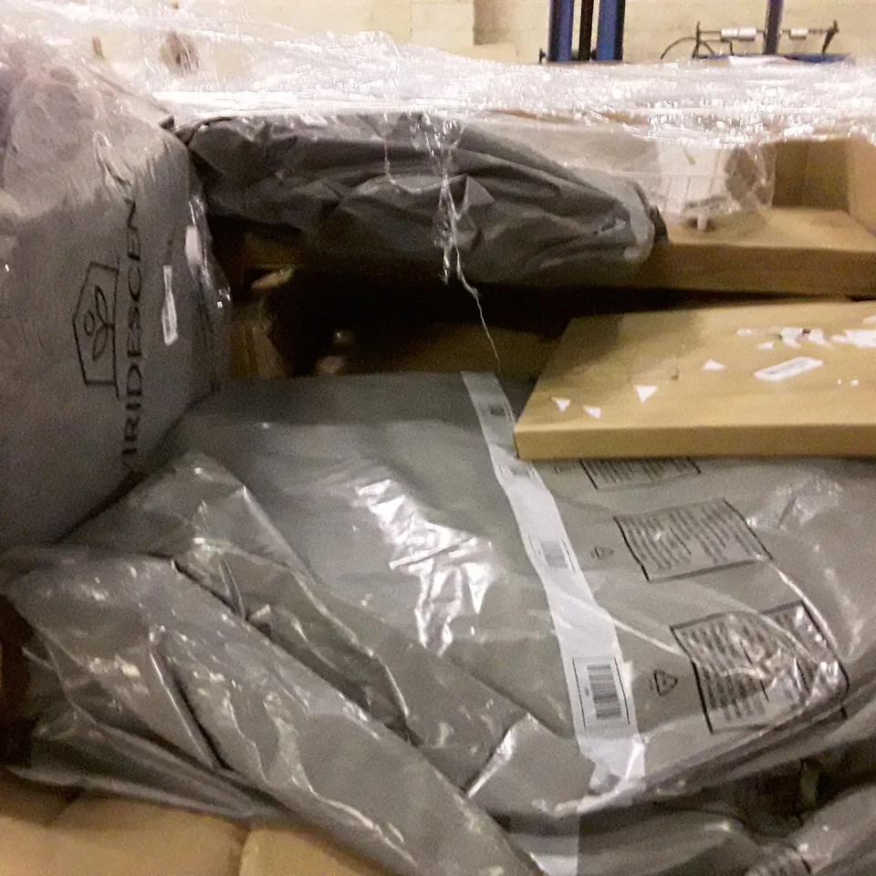 PALLET OF ASSORTED PRODUCTS INCLUDING SHOE STORAGE BOXES, DISH DRYING RACK, DIE CUTTING MACHINE, CLOTHES AIRER 