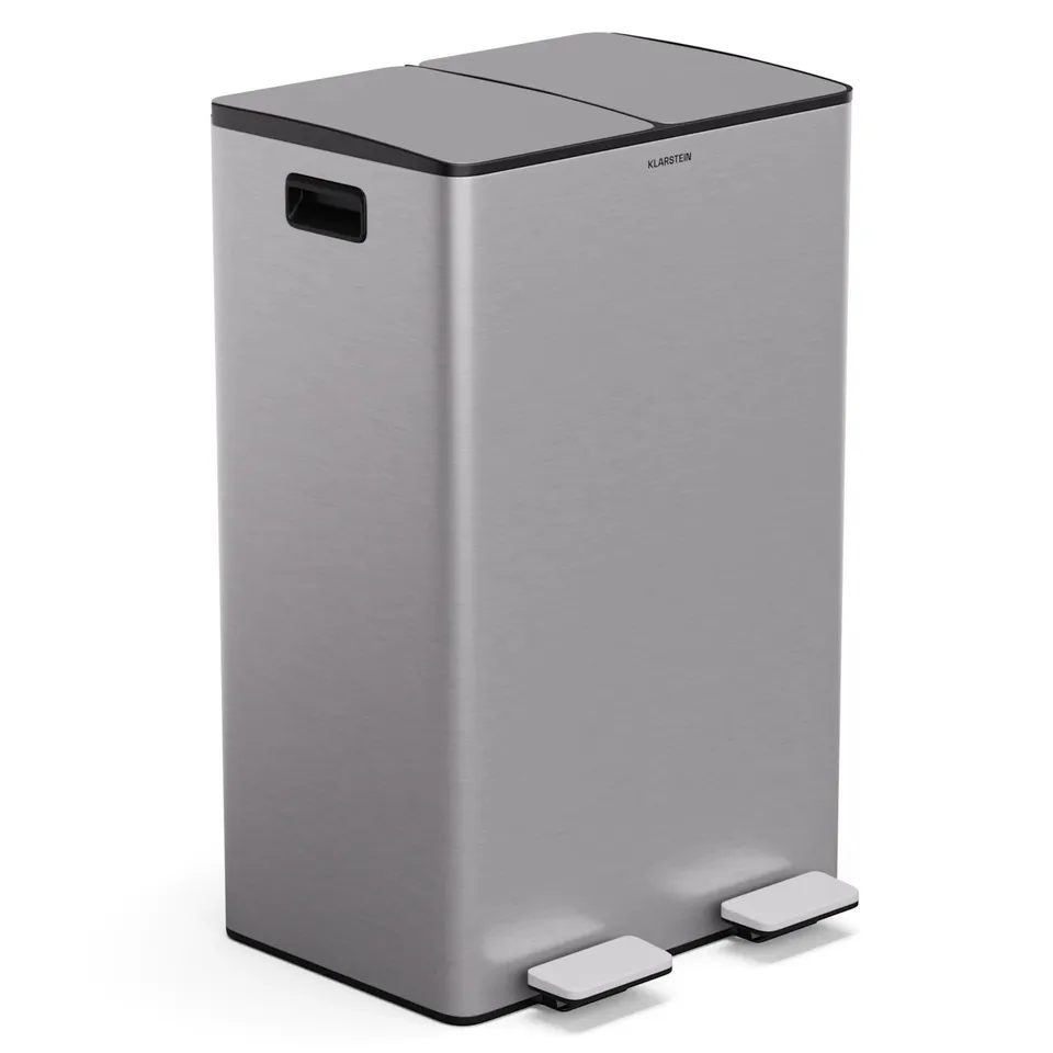 ECOVISTA WASTE BIN WITH COMPOST BIN RUBBISH BIN 60 LITRES