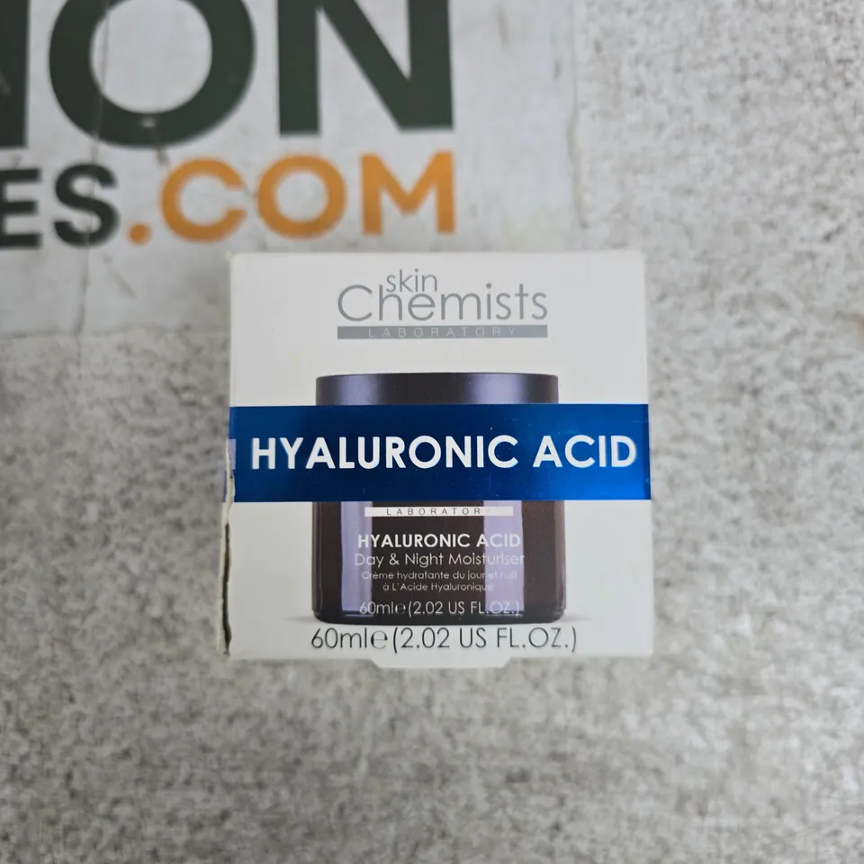 SKINCHEMISTS HYALURONIC ACID DAY & NIGHT MOISTURISER 60ML – BOXED