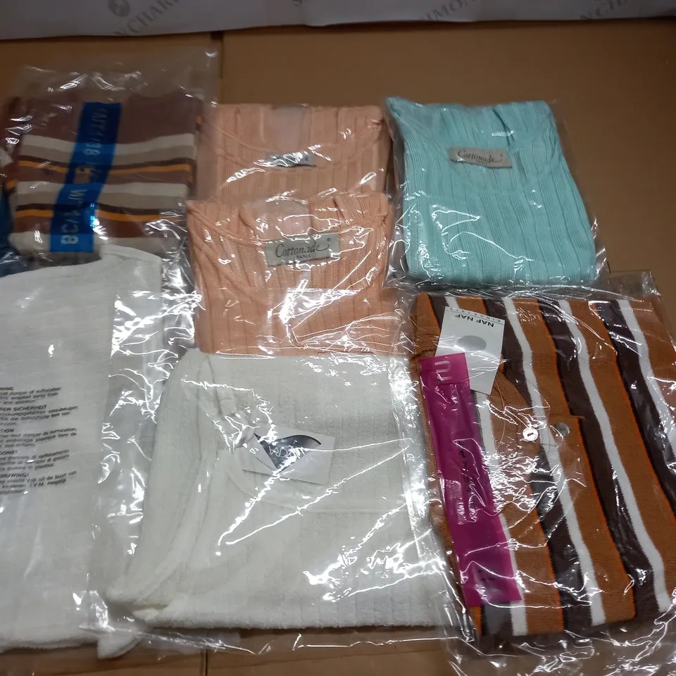 LARGE QUANTITY OF ASSORTED BAGGED CLOTHING ITEMS IN VARIOUS SIZES