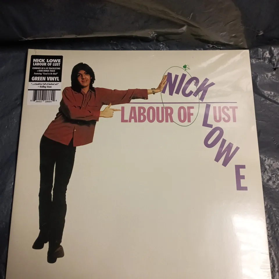 SEALED NICK LOWE LABOUR OF LUST GREEN VINYL 