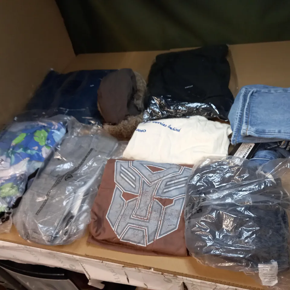 LOT OF APPROX 20 ASSORTED CLOTHING ITEMS VARYING IN SIZE/COLOUR/STYLE TO INCLUDE: TROUSERS, TOPS, JUMPERS