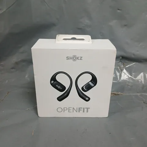 BOXED SHOKZ OPENFIT OPEN-EAR TRUE WIRELESS EARPHONES - BLACK