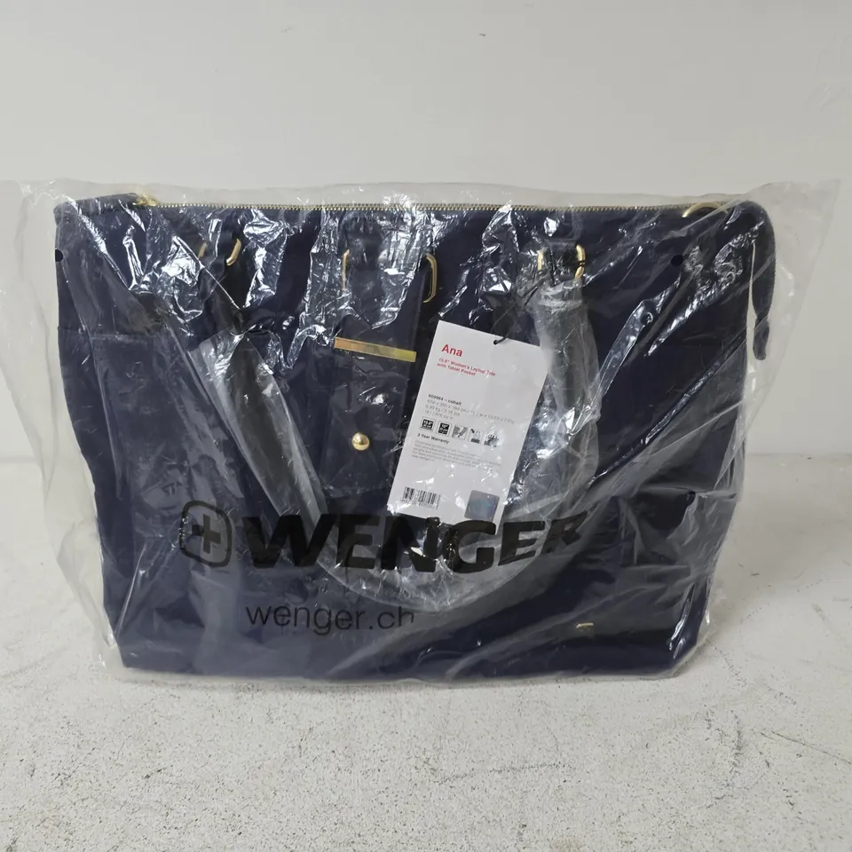 BAGGED WENGER ANA 15.6" WOMENS LAPTOP TOTE WITH TABLET POCKET IN NAVY