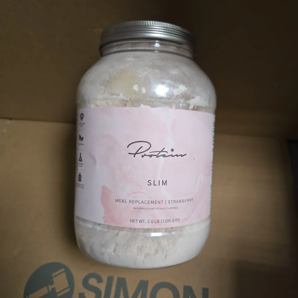 PROTEIN SLIM MEAL REPLACEMENT – STRAWBERRY, 1.2 KG (1200 G) - BEST BEFORE 9/2027
