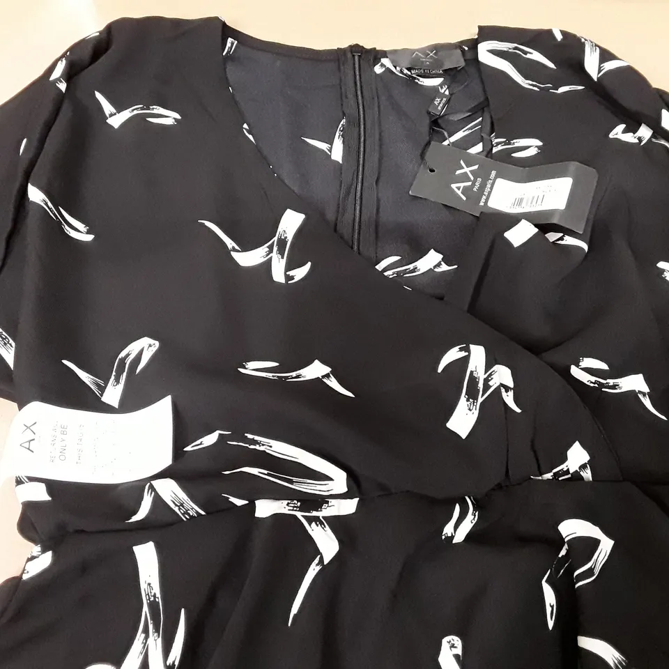 AX PARIS BLACK LONG SLEEVE DRESS - 14