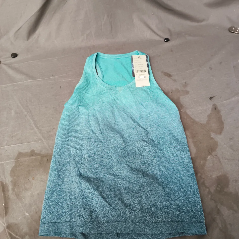SWEATY BETTY LONDON TURQUOISE SLEEVELESS TANK – UK 12 (EU 40, US 8)