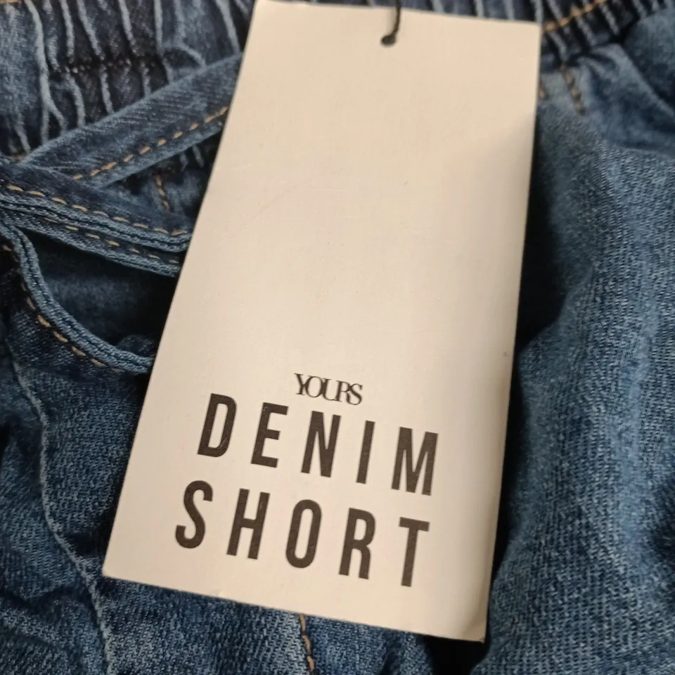 YOURS DENIM SHORT – WOMEN'S DENIM SHORTS, UK 22 (EUR 50, US 18)