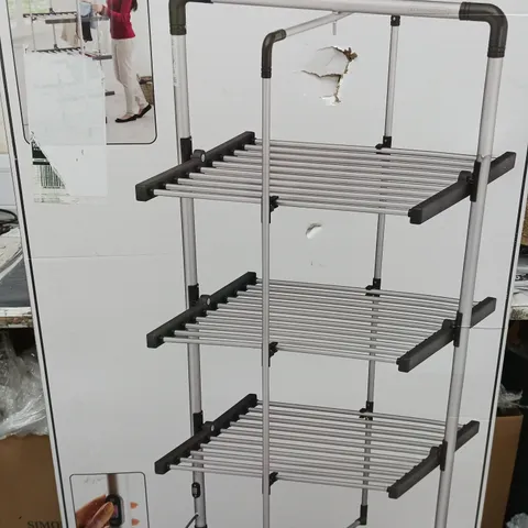 3 TIER BLACK + DECKER HEATED AIRER - CHROME (COLLECTION ONLY)