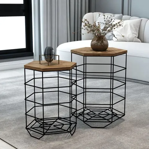 BOXED ABEY SIDE TABLE SET (1 BOX)