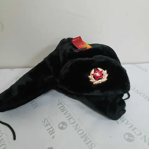 UNBRANDED HEAT INSULATOR BLACK RUSSIAN HAT