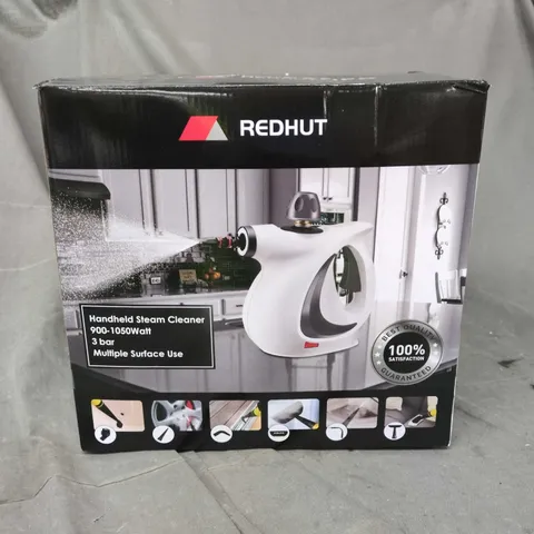 REDHUT HANDHELD STEAM CLEANER – 900–1050W, 3 BAR – BOXED