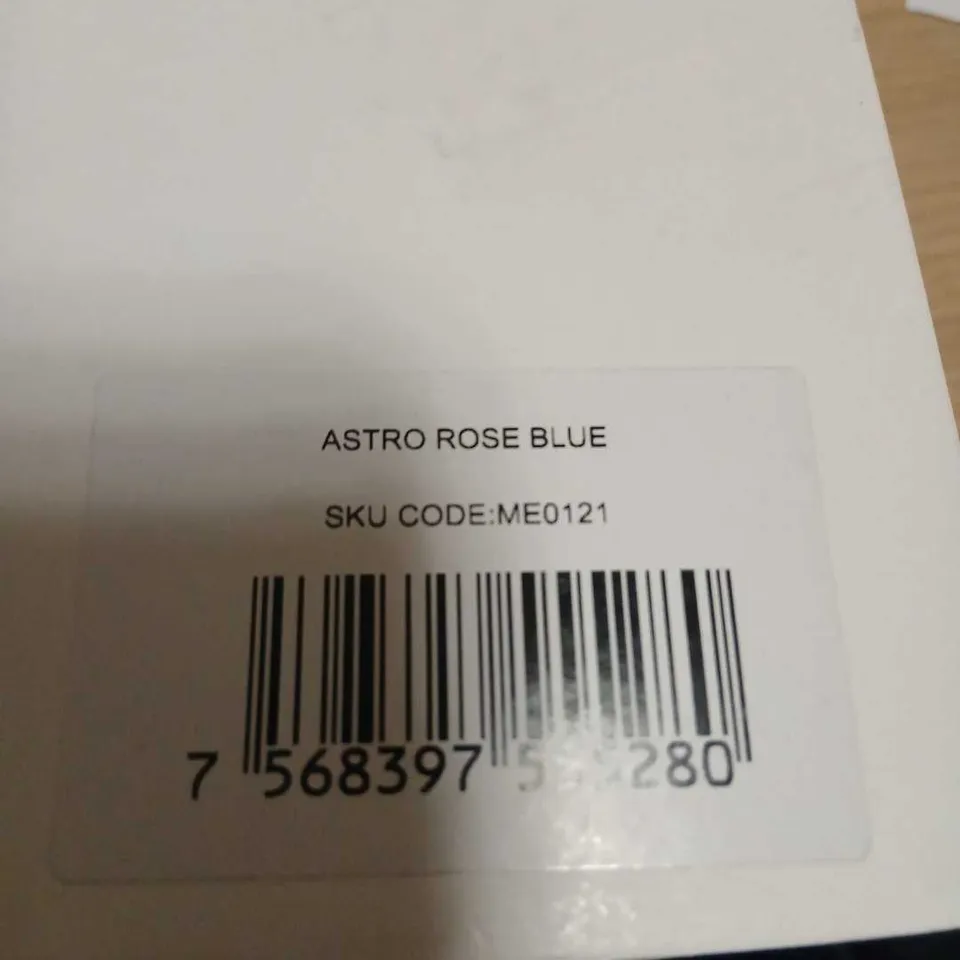 MANN EGERTON ASTRO ROSE BLUE WATCH – ROSE GOLD CASE, BLACK STRAP