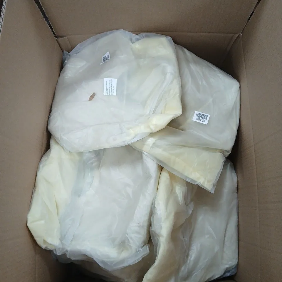 BOX OF APPROXIMATELY 17 IVORY CREAM WHITE LEATHER HANDBAG WITH SHORT TOP HANDLES - COLLECTION ONLY