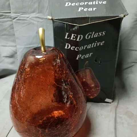 BOXED LED GLASS DECORATIVE PEAR
