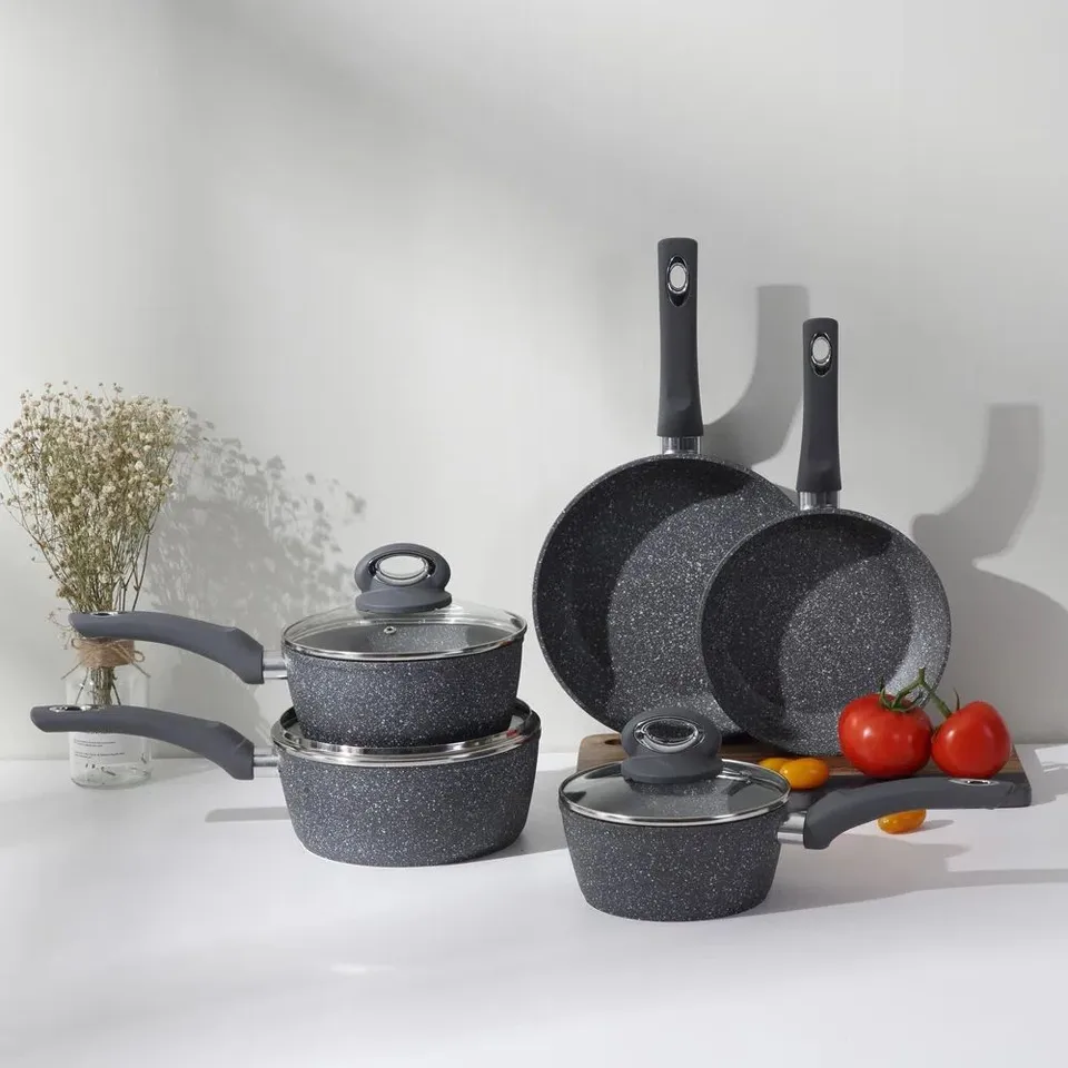 BOXED ALLANA - JO 8-PIECE NON-STICK ALUMINIUM COOKWARE SET