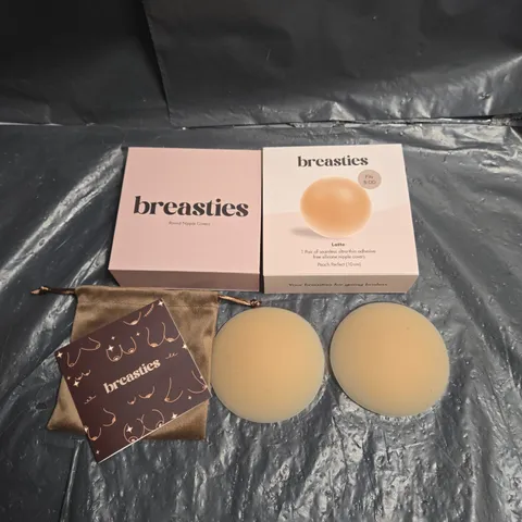 BREASTIES NIPPLE COVERS – LATTE (PEACH PERFECT), 1 PAIR, 10 CM, FITS B-DD