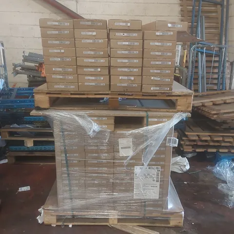 PALLET CONTAINING APPROXIMATELY 80 BOXED 3 DRAW WIDE FRONTS - WHITE SHAKER