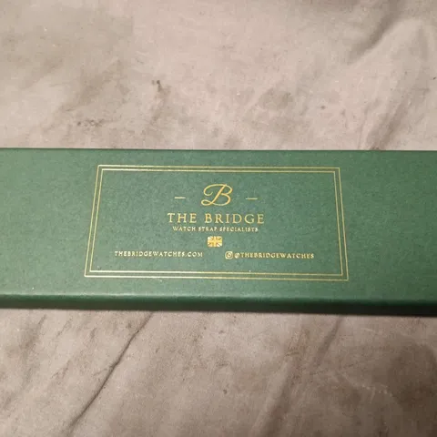 THE BRIDGE WATCH STRAP – BLUE SILICONE WITH SILVER BUCKLE 