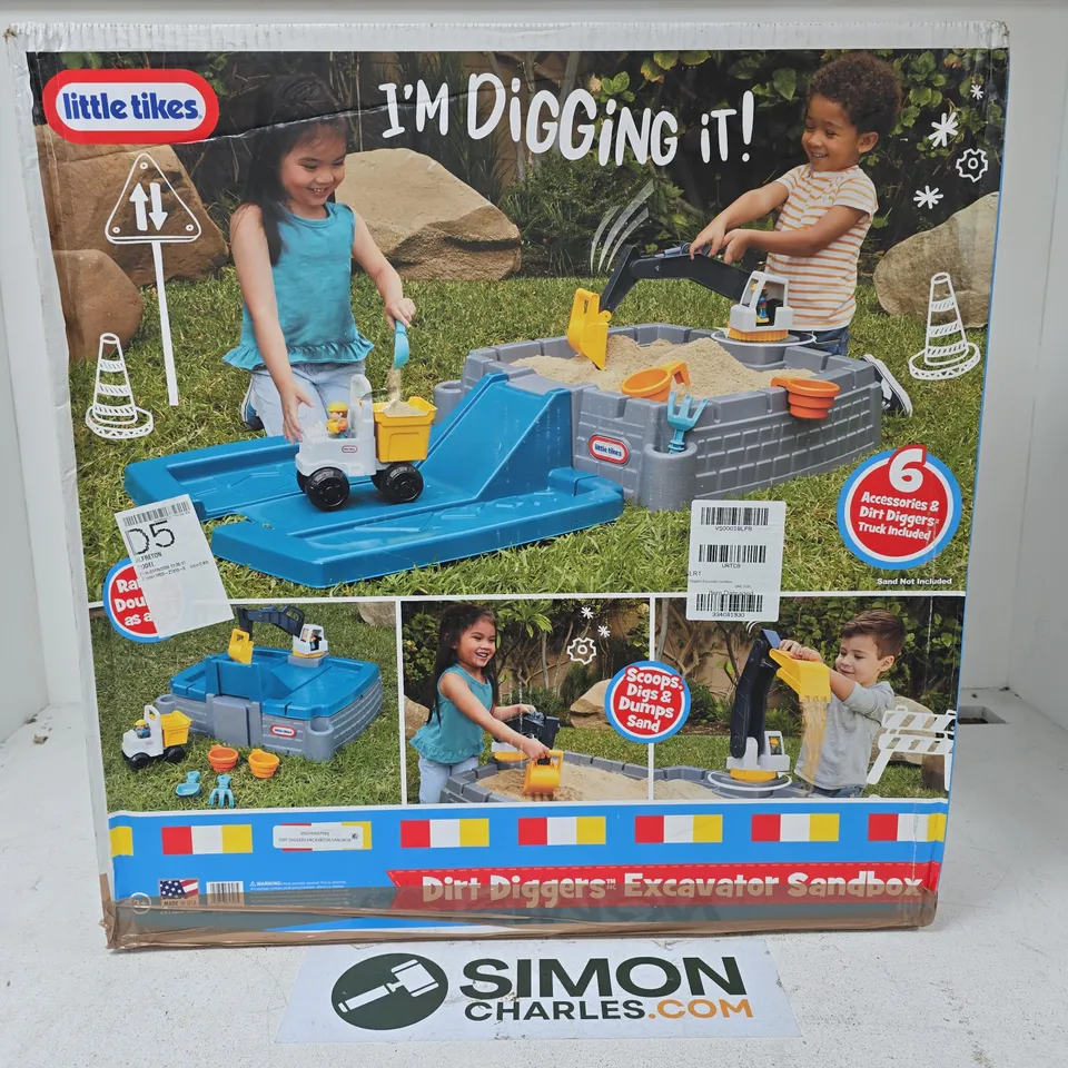 LITTLE TIKES DIRT DIGGERS EXCAVATOR SANDBOX