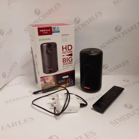 ANKER NEBULA CAPSULE II SMART MINI PROJECTOR WITH ANDROID TV - BLACK