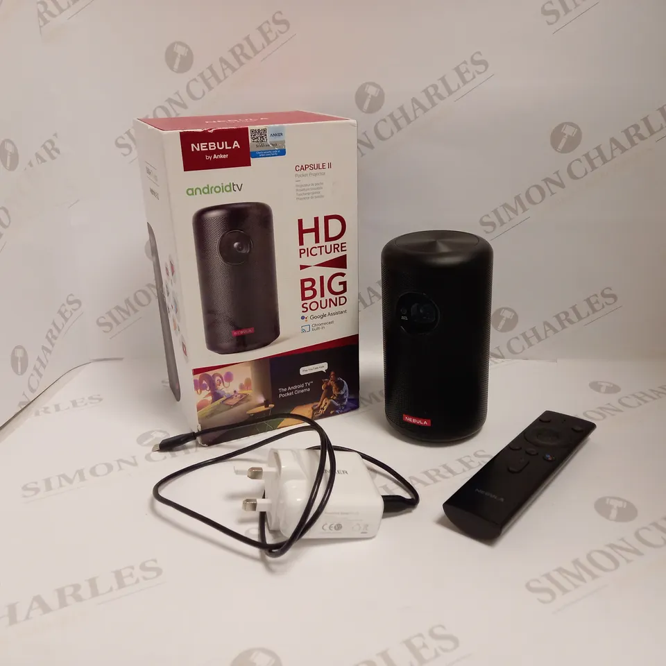 ANKER NEBULA CAPSULE II SMART MINI PROJECTOR WITH ANDROID TV - BLACK RRP £715
