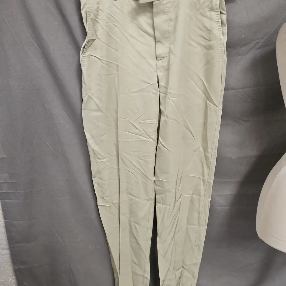 BOTTEGA VENETA SILK TROUSERS – STONE, UK 10 (EU 40)