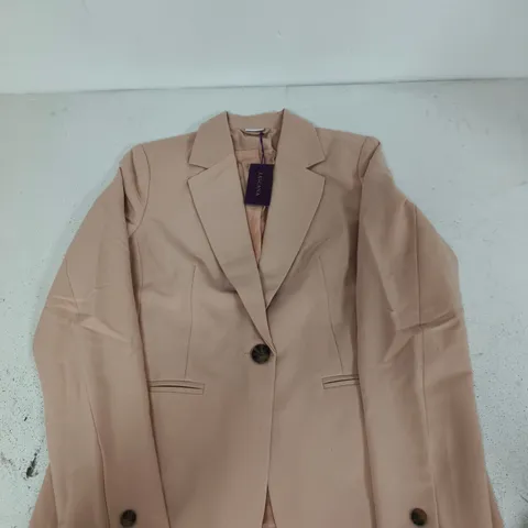 LASCANA WOMEN'S BLAZER – BEIGE, UK 10 (EU 36)