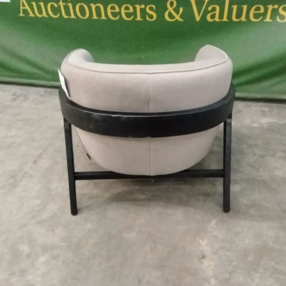 DANETTI PALMER MOCHA PLUSH FABRIC OCCASIONAL CHAIR RRP £569