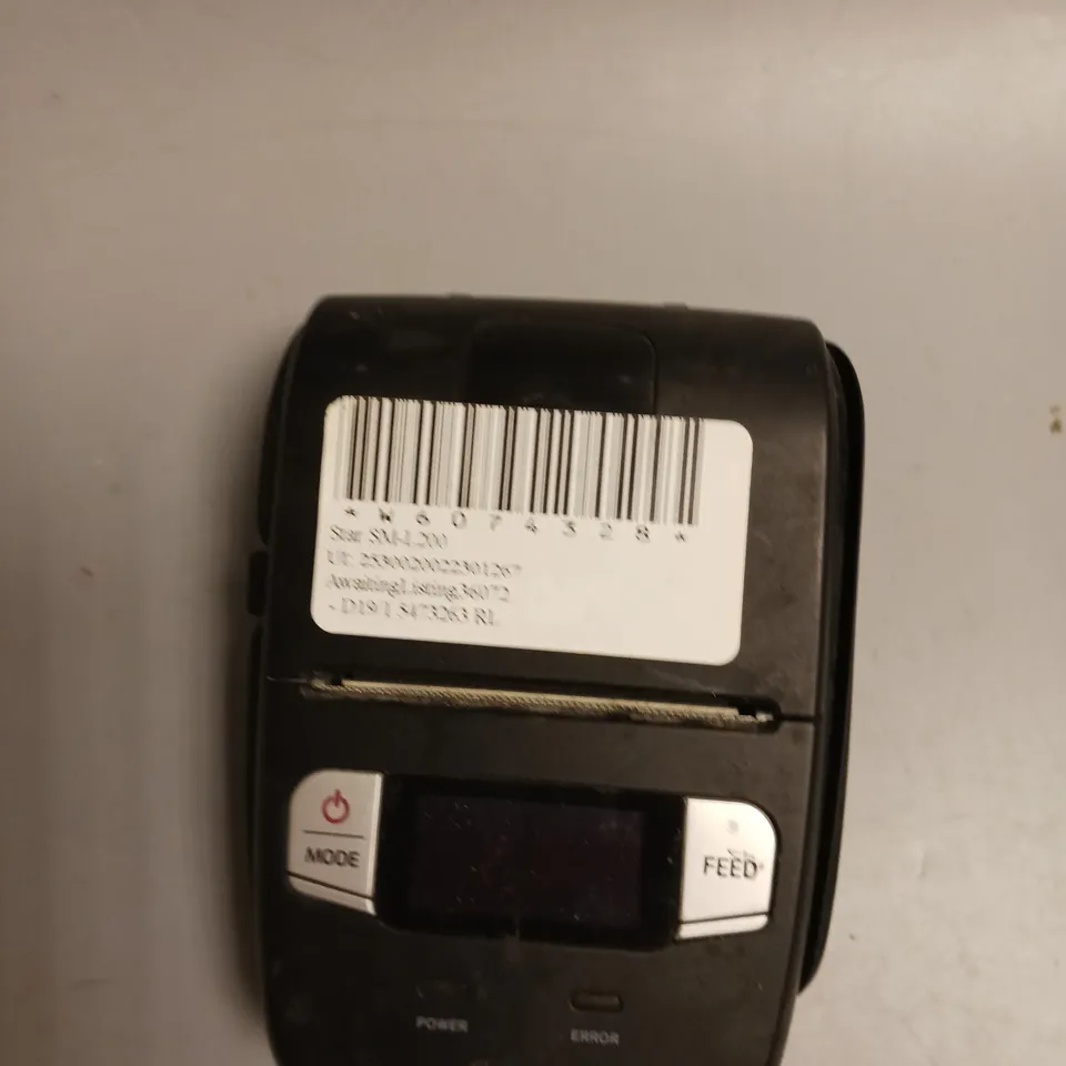 STAR MICRONICS PORTABLE THERMAL PRINTER BATTERY INCLUDED