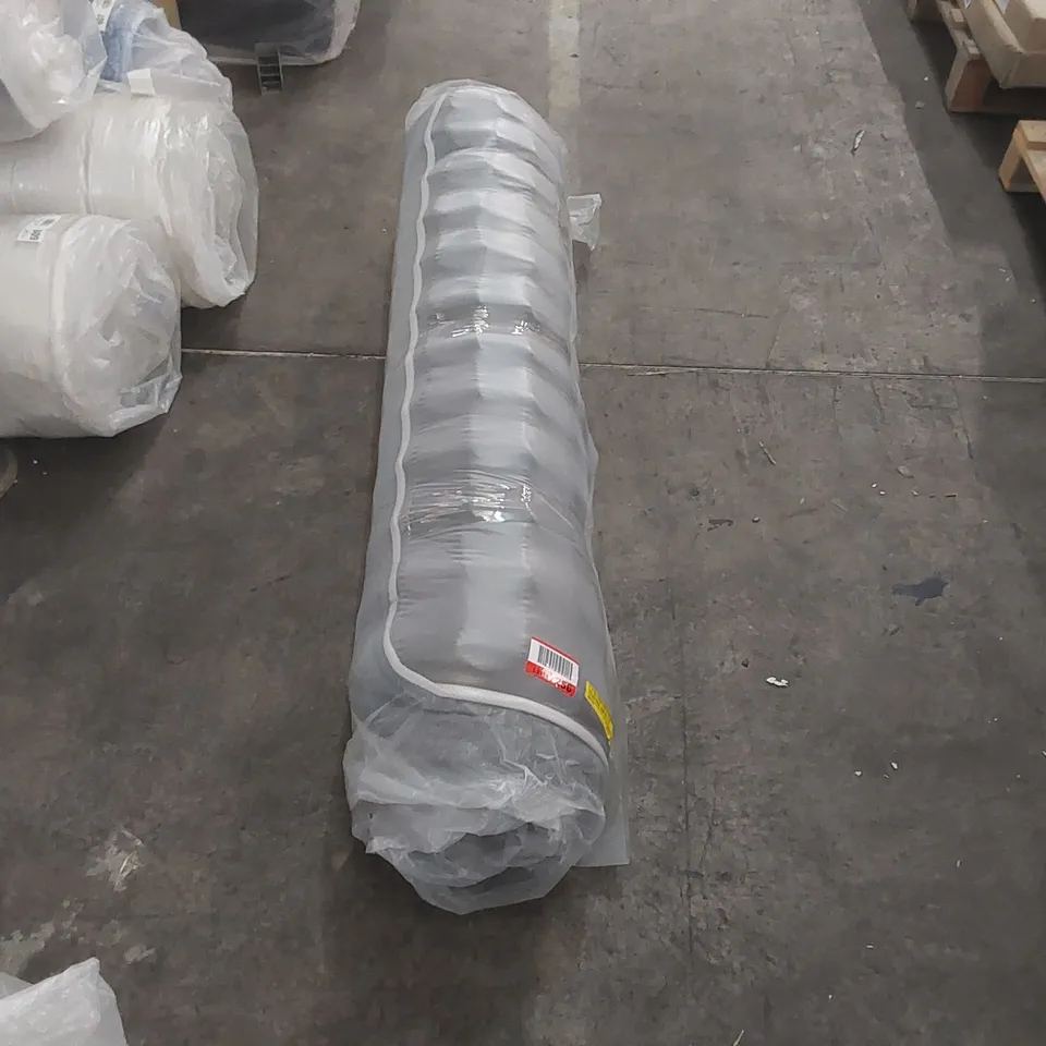 QUALITY BAGGED AND ROLLED VARUJHAN GREY COLLECTION COOL TOUCH MEMORY FOAM MATTRESS - 4'6 DOUBLE