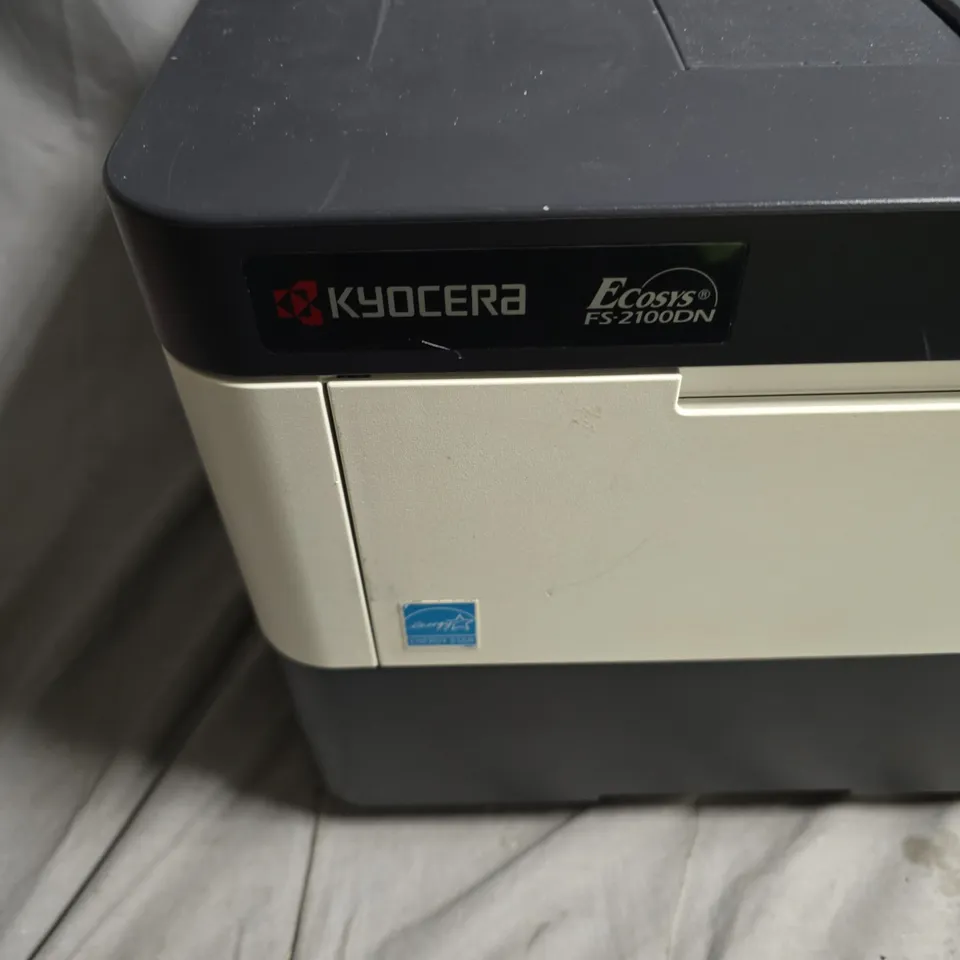 KYOCERA ECOSYS FS-2100DN PRINTER (MONOCHROME LASER). NO POWER PACK INCLUDED