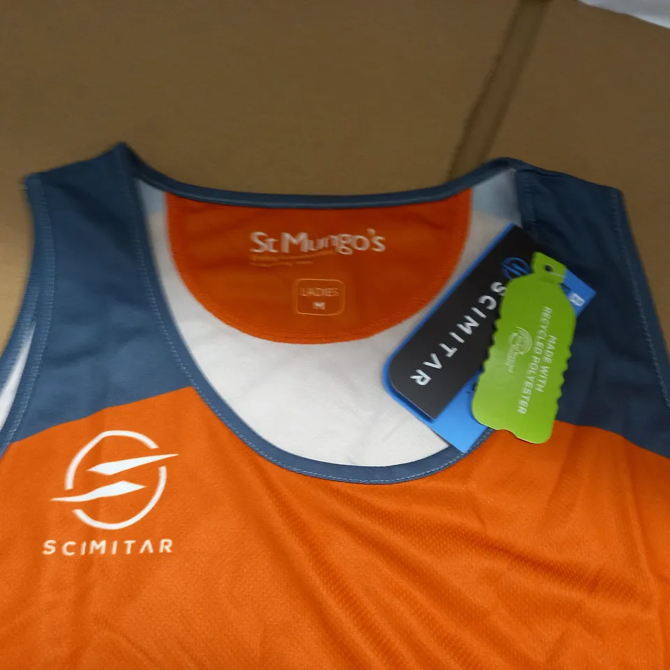 SCIMITAR LADIES SPORTS VEST IN ORANGE - M