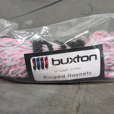 BUXTON RINGED HAYNETS – 42 INCH LENGTH, 3 INCH MESH