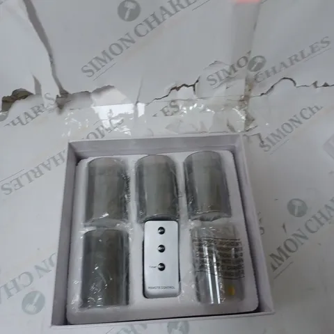 BUNDLEBERRY BY AMANDA HOLDEN SET OF 5 VOTIVE FLAMELESS CANDLES