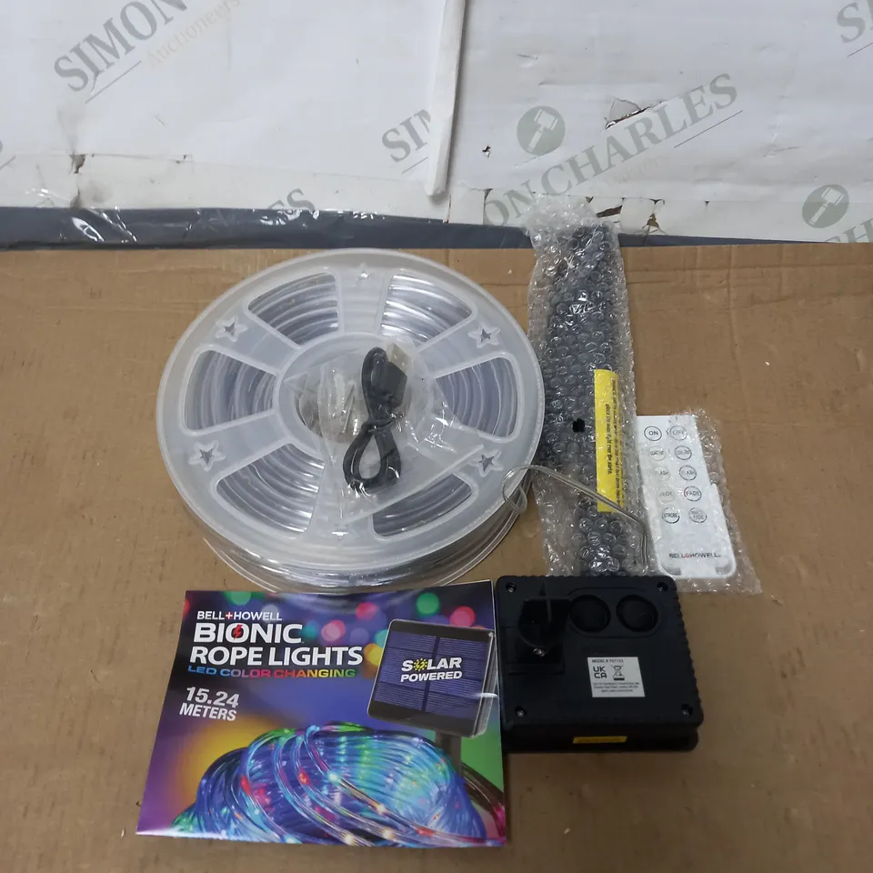BOXED BELL & HOWELL DUAL POWER BIONIC ROPE LIGHTS - LED COLOUR CHANGING