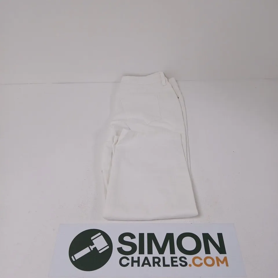 3SIX5 DENIM CAPRI JEANS IN IVORY - SIZE 10